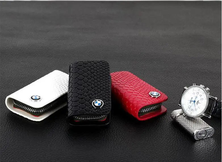 

Genuine Leather Car Key Holder Men Key Wallets Car Keys Organizer Housekeeper men Keychain Wallet Zipper Key Case Bag Pouch Purs