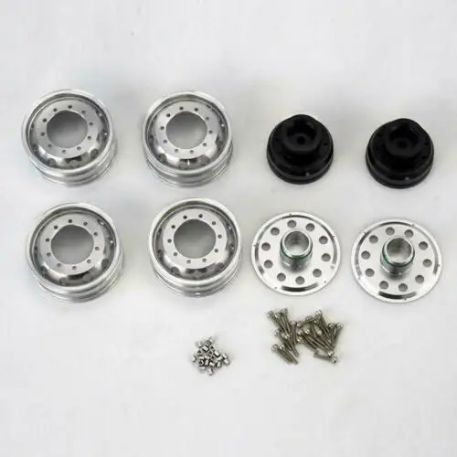 LESU металлические задние колеса Ступицы W-2054 для 1/14 RC DIY Tmy тягач самосвал TH15248