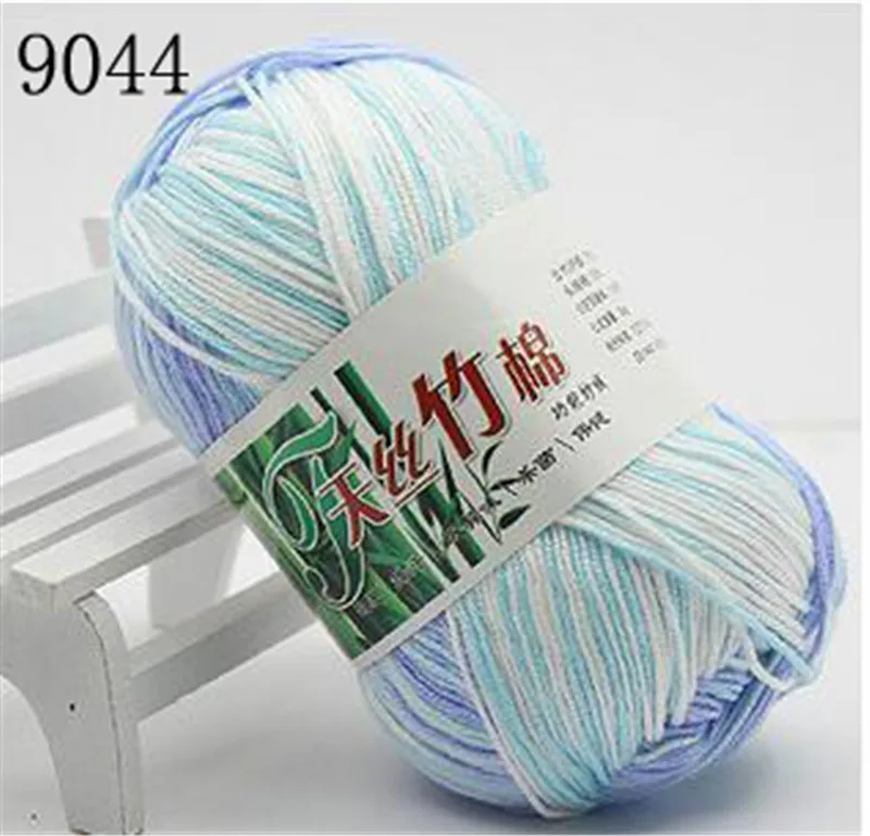 a9044 1pc=50g Natural Bamboo Cotton Yarn Soft crochet yarn sale Crochet for knitting Wool Children Hand Knitting DIY Thread C2MX0012 - Цвет: a9044