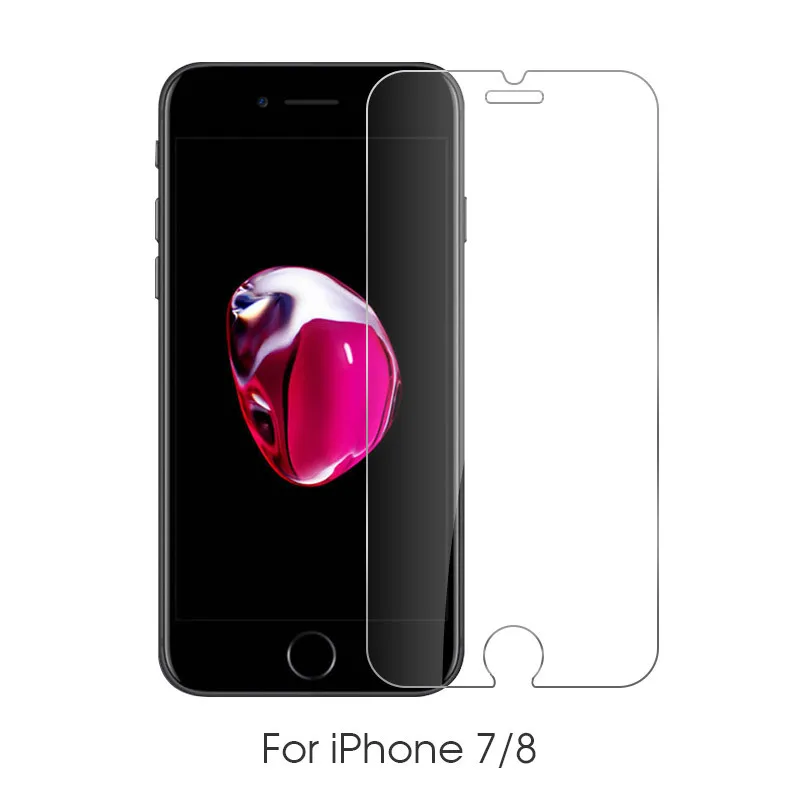 100 шт Защитное стекло для iphone X XS 11 Pro Max XR 7 8 plus 5 5S защита экрана закаленное стекло для iphone 11 Pro Max стекло - Цвет: For iPhone 7 8