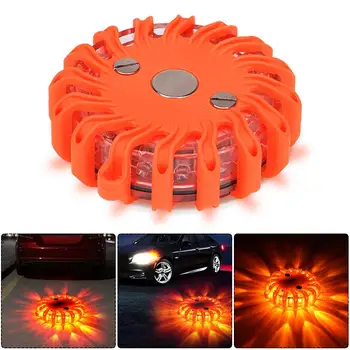 

8/16LED Warning Light Magnetic Flashlight Indicator Lamp Emergency Work Lights Lamp Maintenance Flow Lights for Camping