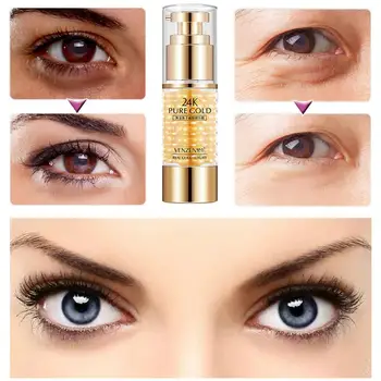 

24K Gold caviar Eye Serum Anti-Wrinkle Remover Dark Cream firming Eye Anti Eye Puffiness Aging care Circles lifting Against R4O0