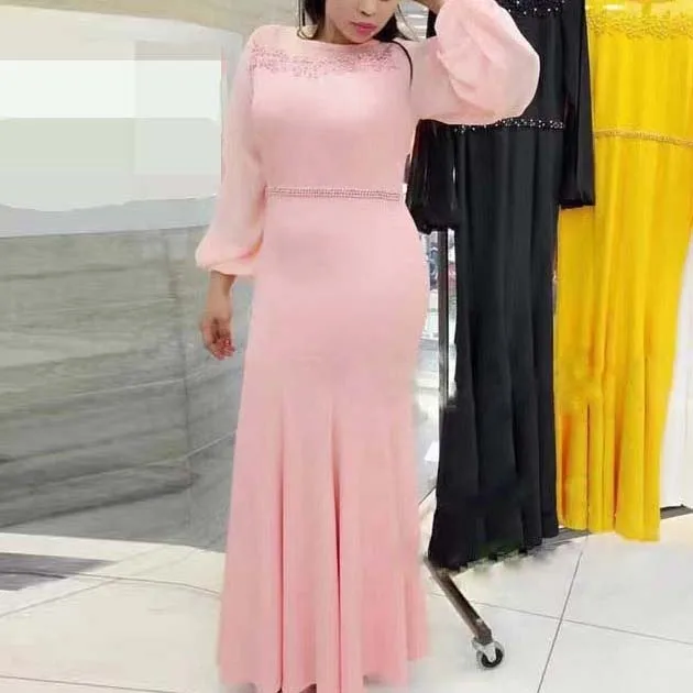 Fashion Lace Maxi Jurken Lange Mouwen Kralen Dress Patchwork Vrouwelijke Elegante Jurk Vestidos Fashion Lace Maxi Jurken Lange Mouwen Kralen Dress Patchwork Vrouwelijke Elegante Jurk Vestidos