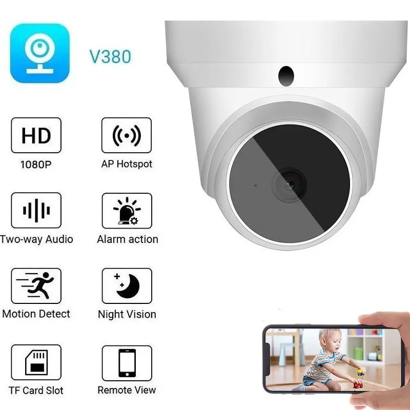 IP-камера видеонаблюдения V380 Pro 3 Мп PTZ Wi-Fi слот для TF-карты | Безопасность и защита