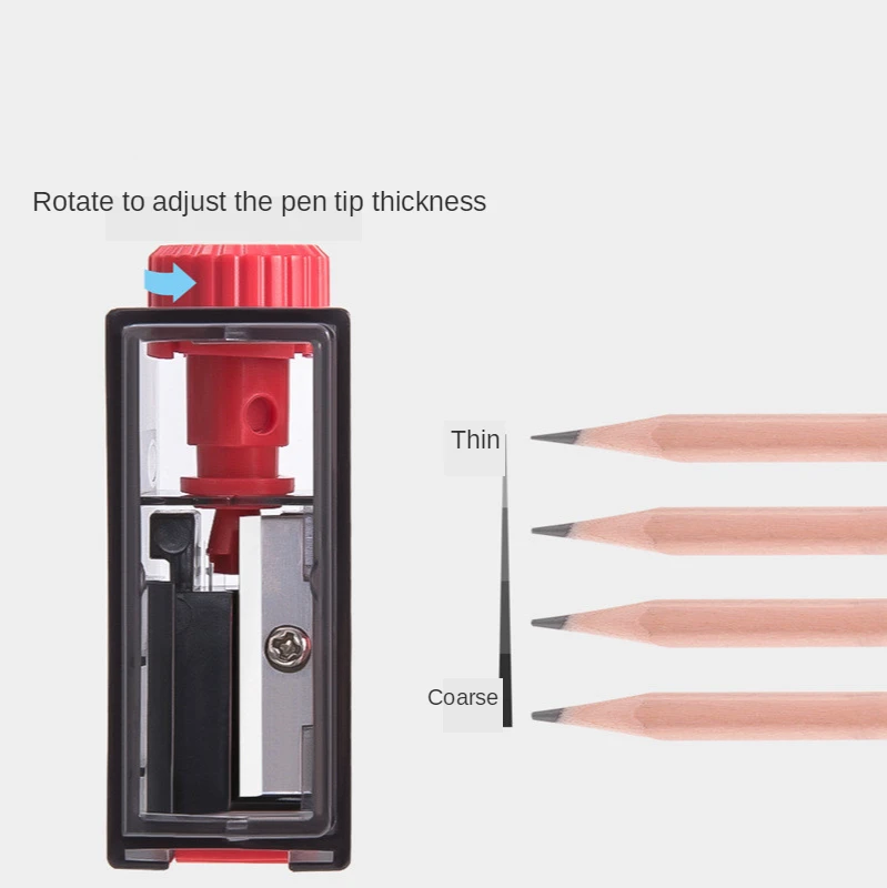 

Alloy Steel Single Hole Pen Sharpener Rotating Adjustment Pencil Cutting Fourth Gear Stationery Knife Eyeliner Office Supply