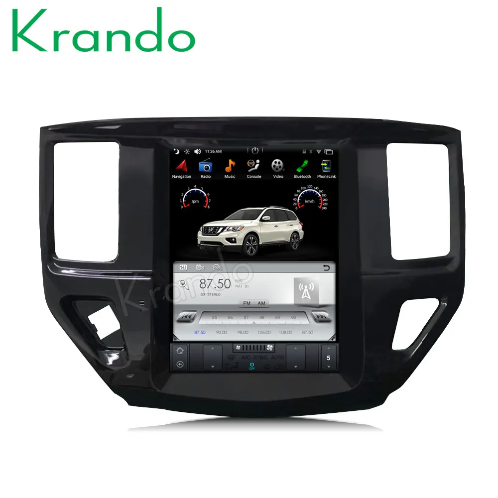 Cheap Krando Android 7.1 10.4" for Nissan Pathfinder tesla Vertical screen car radio gps GPS multimedia system for Nissan Pathfinder 4