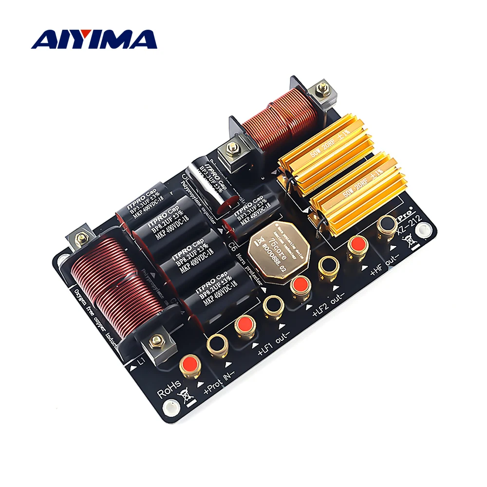 AIYIMA 2 Way кроссовер аудио делитель 800W 1000 вт профессиональная сценическая Динамик делитель частоты твитер кроссовер баса фильтр