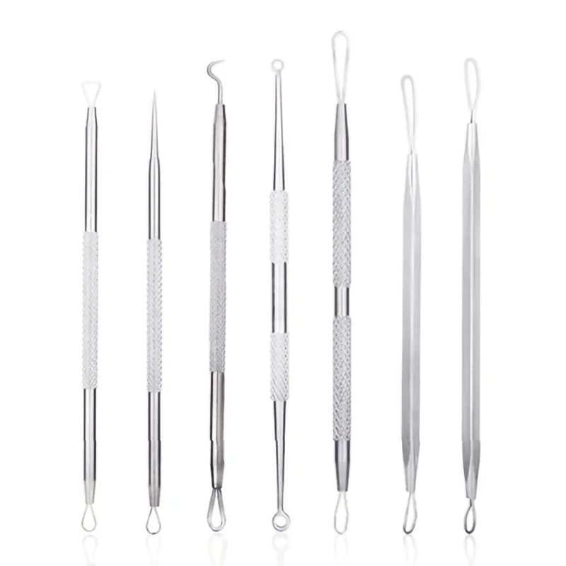 Blackhead Remover Acne Blemish Extractor Stainless Steel Acne Pimple Blemish Remover Needles Pore Cleaner Face Skin Care Tools