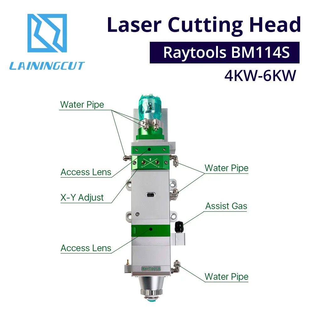 LSKCSH Raytools BM114S 4-6KW автоматическая фокусировка 2D волоконная Лазерная режущая головка для резки металла