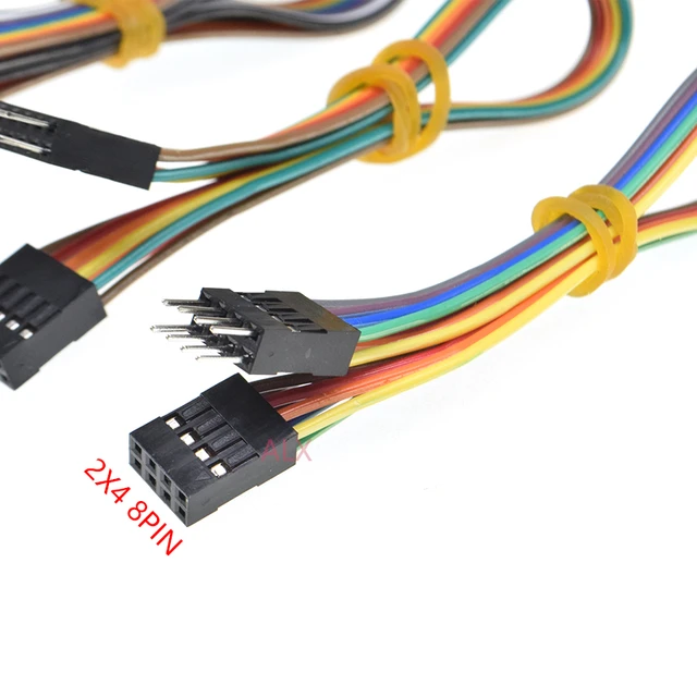 2.54mm 6pin Female Jumper Wire Dupont Cable  Dupont Cable 4pins Male  Female - Connectors - Aliexpress