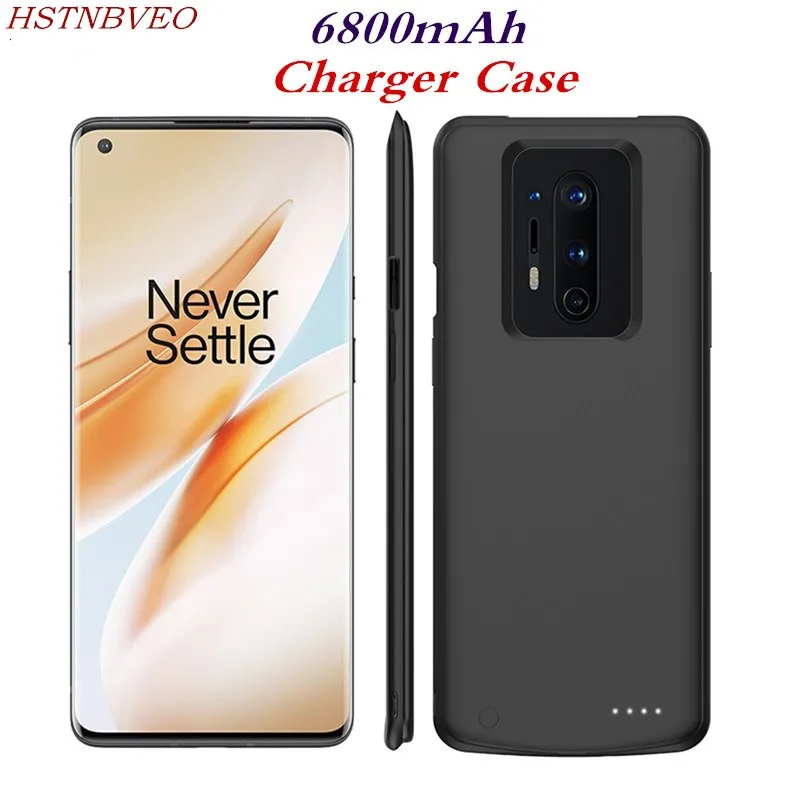 

HSTNBVEO 6800mAh Portable Backup Battery Charger Case For Oneplus 8 Pro Power Bank Battery Power Case For Oneplus 8 Battery Case
