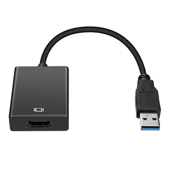 

USB 3.0 to HDMI Female Audio Video Adapter Converter Cable for Windows 7/8/10 Polybag Male-female ONLENY