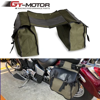 

Motorcycle Universal Saddlebag Saddle Bag Luggage Bags Travel Knight Rider For Touring For Triumph Shadow 750