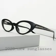 MINCL негабаритных круглых очков, оправа для женщин и мужчин, Модные прозрачные очки унисекс, металлические кошачьи оптические оправы для очков NX