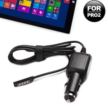 12V 3.6A coche Cable adaptador de corriente cargador con lengüeta para Microsoft Surface Pro 1 2 10,6 superficie Windows 8 Tablet Surface RT Pro2(China)