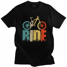 T shirt manches courtes en coton imprimé, pour les amateurs de vtt, pour les cyclistes et les motards, cadeau 