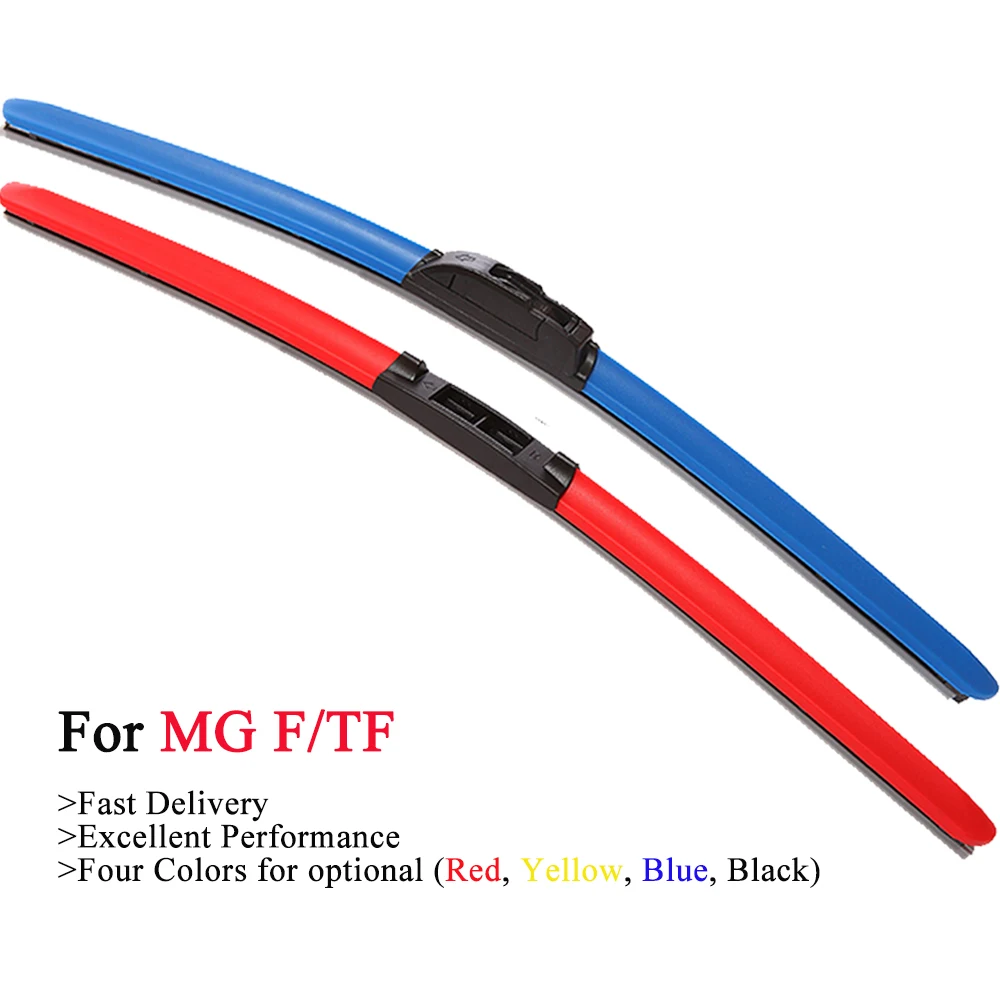 

HESITE Colorful Hybrid Wiper Blades For MG F TF Turbo Kit Model Car Accessories 2003 2004 2005 2010 2011 Front Windscreen Wipers
