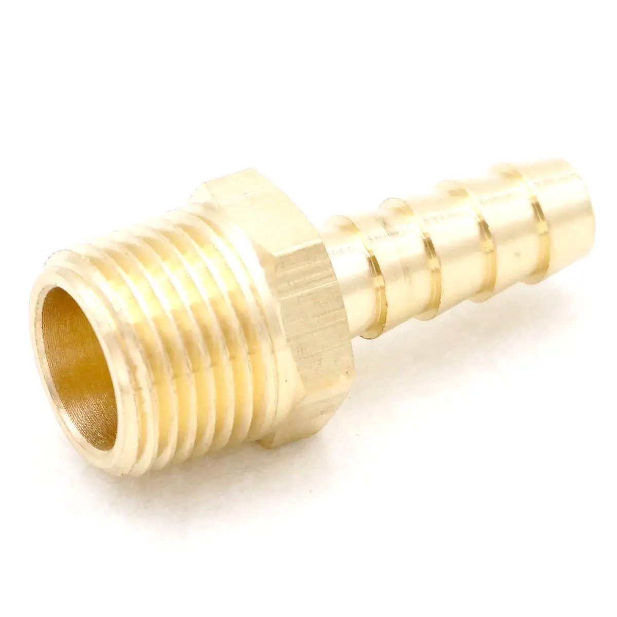 

3/8" NPT Male x 5/16" Hose Barb Tail Brass Fuel Fitting Connector Adapter