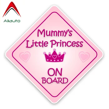 

Aliauto Interesting Mummy's Little Princess Baby on Board Bumper Window High Quality Colored Car Sticker Graphic PVC,13cm*13cm