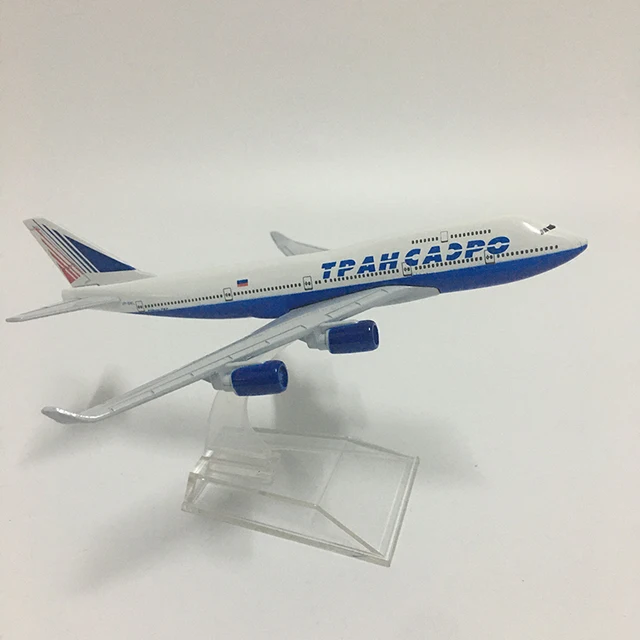 JASON TUTU 16cm Transaero Boeing b747 Plane Model Airplane Aeroflot Airbus A330 Aircraft Model Diecast Metal 1:400 scale Planes 4