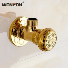 Заправочные клапаны высокого качества античная латунь и золото 1/" Malex ванная комната угловой запорный клапан кран настенный заправочный клапан 4118K
