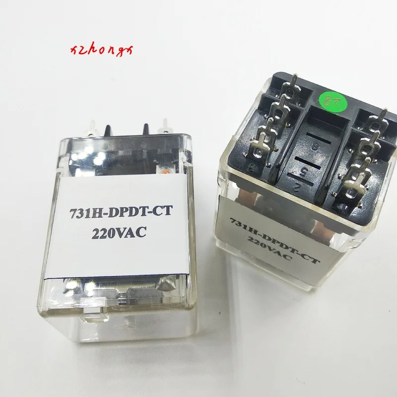 731H-DPDT-CT-220VAC New Relay 20A 2 Open Close 8 Legs | Обустройство дома