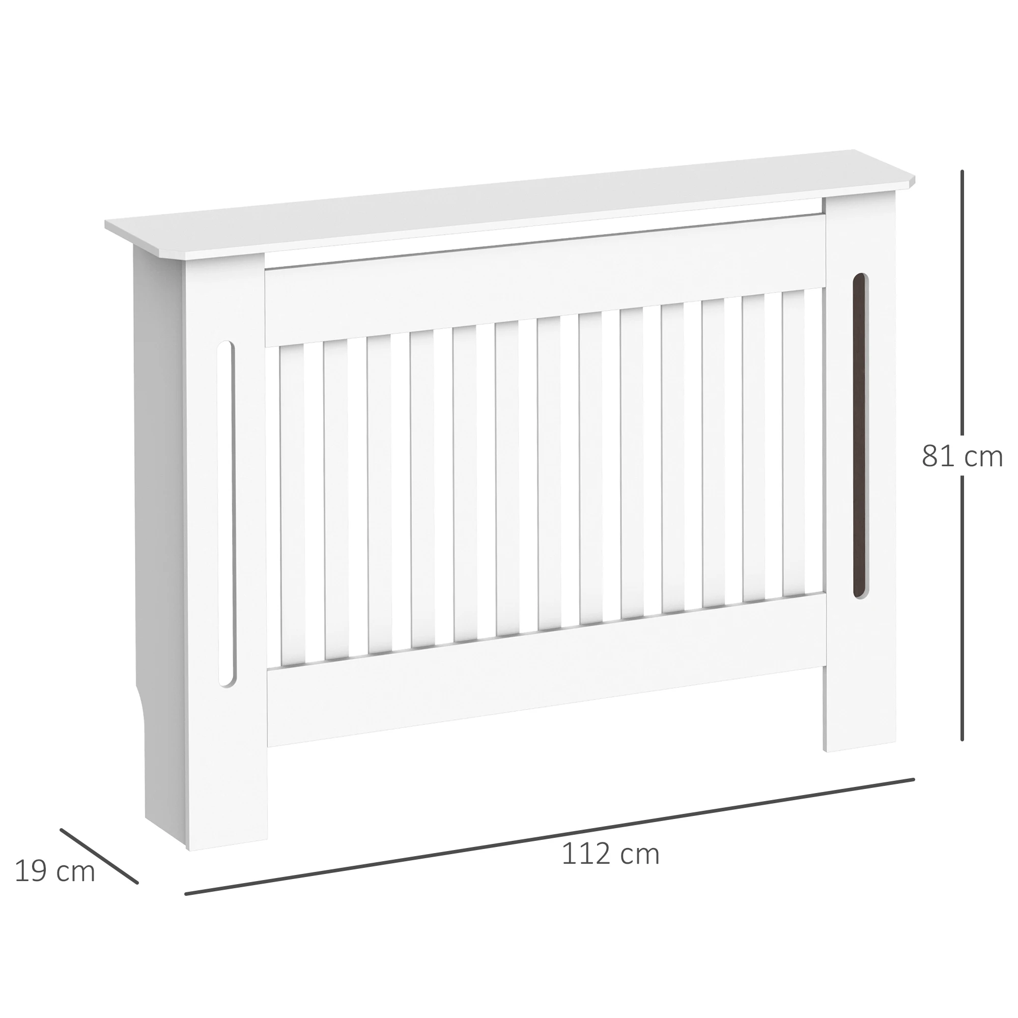 Couvercle de radiateur Panana, écran MDF 1115 x 820 x 190 mm, de style
