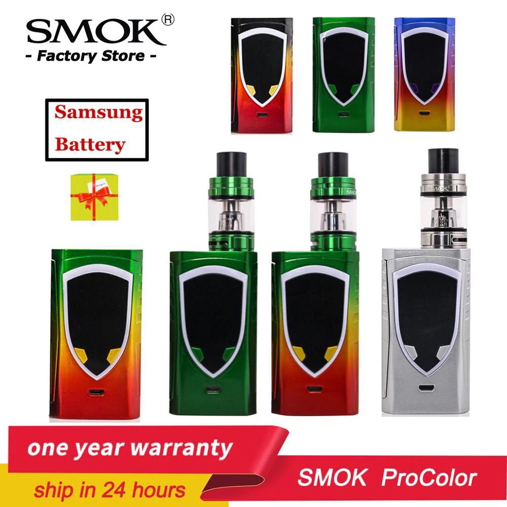 Оригинальный боксмод SMOK Pro color Mod 225W TC Box 510 thread подходит для TFV8 TFV12 Tank электронная