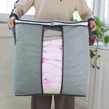 

Non Woven Clothes Pack Bag Foldable Clothes Divider Under Closet Storage Box Duvet Storage Organizer Home Finishing Storage Box