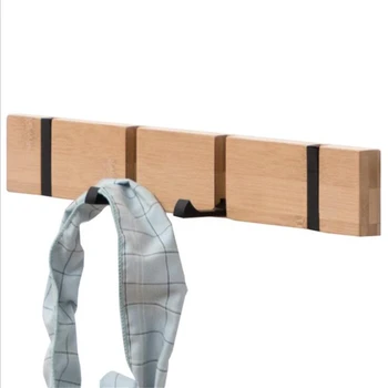 

Natural Wood Hooks Hanger Holder Clothes Storage Hidden Hook Wall Hanging Hanger Home Decor Hanger Accessories Hooks Coat Rack