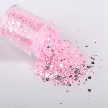 

10g/Bag Nail Sequins For Craft Sequin Glitters Paillette Nail confetti For DIY Article Decor Filler Mirror color mixed glitter