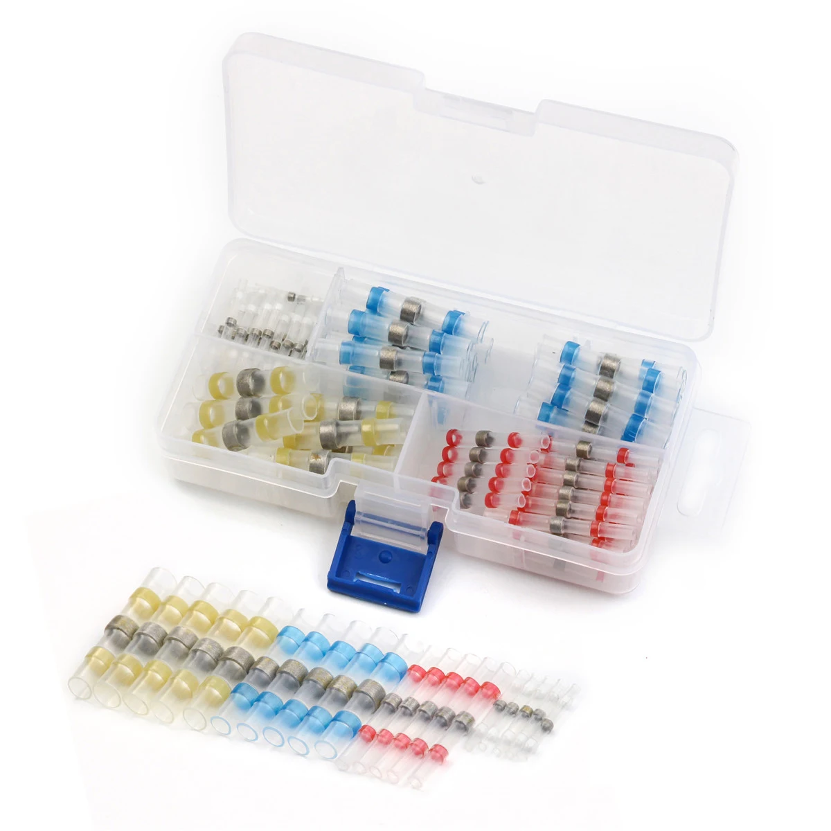 

100x Set Seal Heat Shrink Electrical Wire Sleeves Connectors Waterproof Adapter