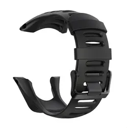 Silicone Sport Watch Strap 24mm - Premium Replacement Band & Bracelet Accessories for 24mm (Black)