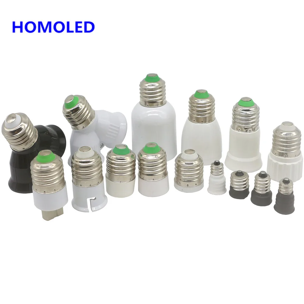Led Lamp Bulb Base Conversion Holder Converter Socket Adapter E27 to GU10 G9 B22 E14 E12 Fireproof Material For Home &ampLighitng |