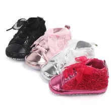 Обувь для маленьких девочек; милые Нескользящие мягкие ботиночки для начинающих ходить; Нескользящие Детские шлангы для новорожденных