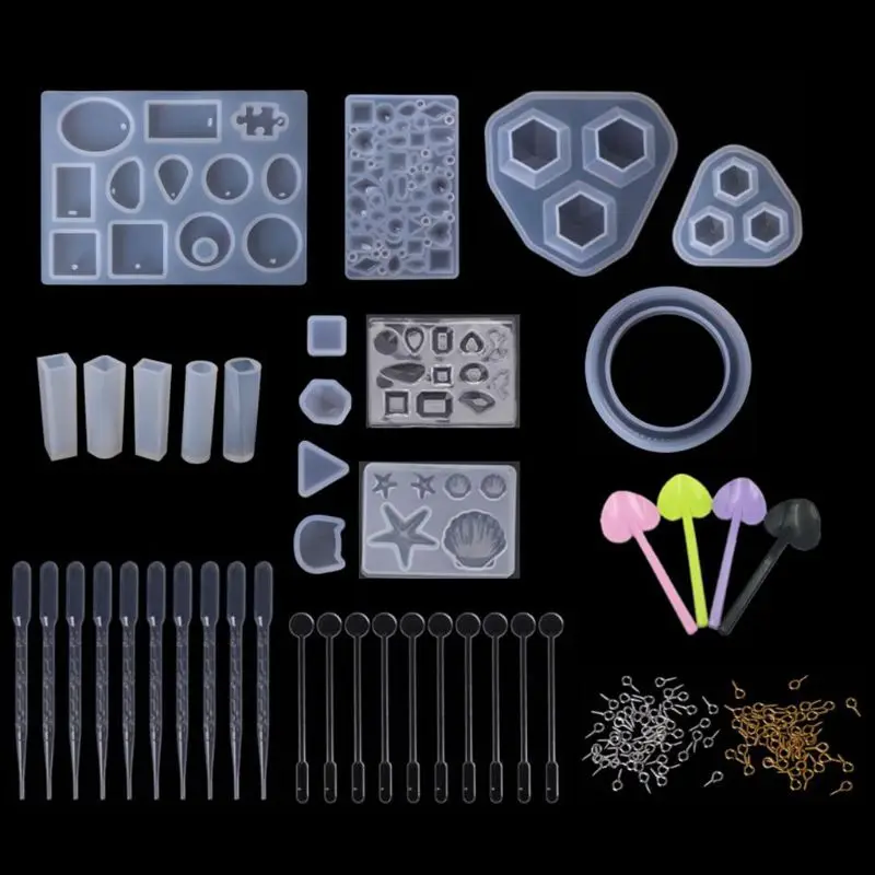 

1Set Silicone Crystal Epoxy Hanging Ornaments Mold Pendant Casting Mould Handmade DIY Crafts Jewelry Making Tool