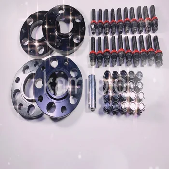 

5*120 72.56mm Staggered Wheel Spacers Kit M14*1.25 15mm & 20mm Extended Bolts 20pcs Fits BMW