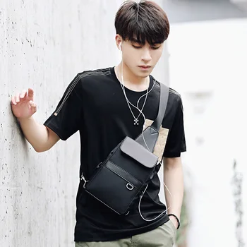 

2020 new chest shoulder bag men oblique bag, waterproof nylon fabric fashion chest package bags leisure sports
