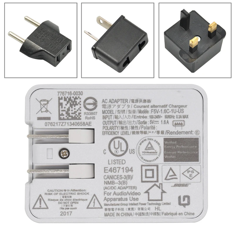 Для Soundlink Цвет/мини зарядное устройство F5V-1.6C-1U-US 5В USB адаптер переменного тока белый-б/у