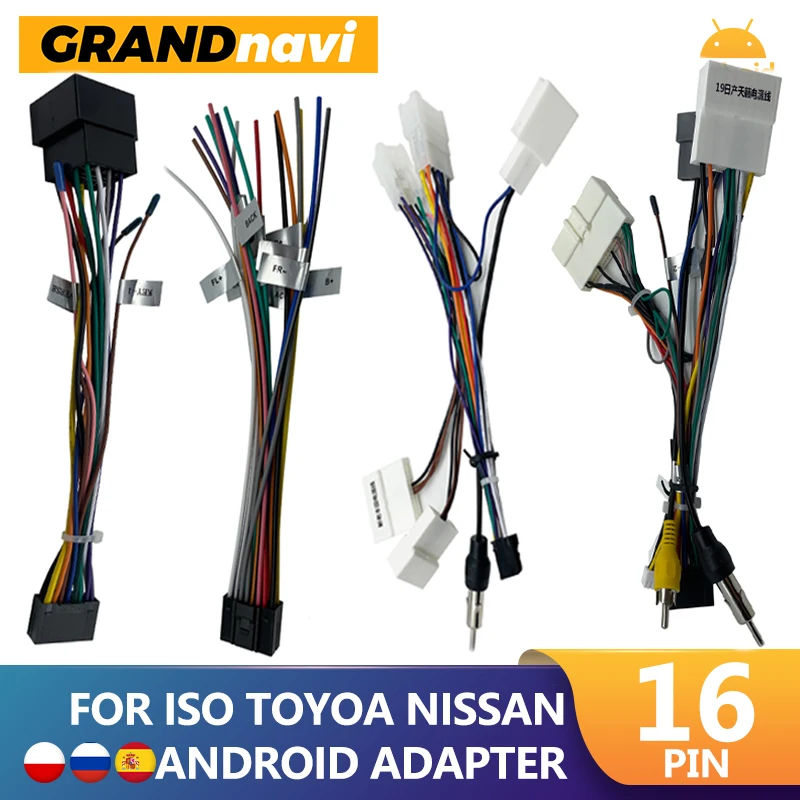 For ISO Toyota Nissan Car Radio Multimedia Player Cable Adapter Moblie Phone Speaking Microphon for 71BT 60BT Android |