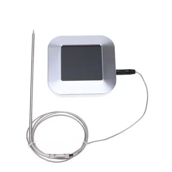 

Digital meat thermometer with 3 probes temperature probes for grilling grill & smoker Kitchen food thermometer touc h screen