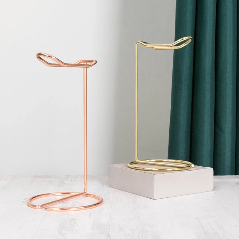 Desktop Headset Holder Headphone Stand cable holder For All Headsets Headset Holder Stand Rose Gold Desk Decorative Ornemant for Home