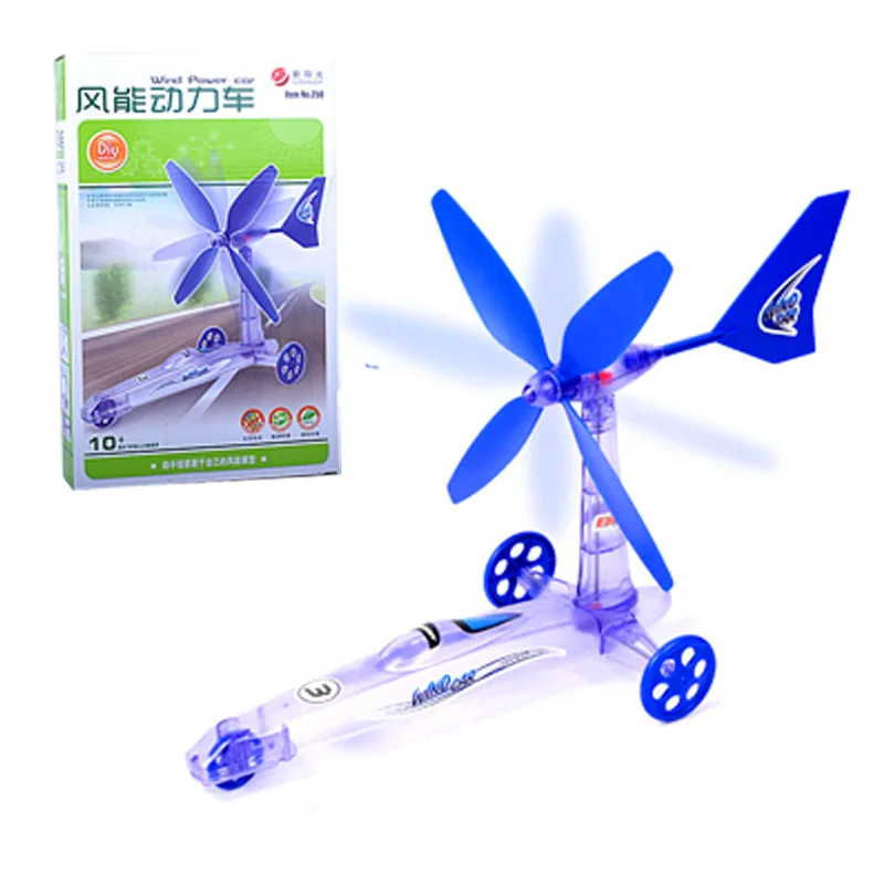 

Scientific And Educational Toy Children'S Educational Green Environmentally Friendly Wind Energy Power Car DIY Strange New Toy