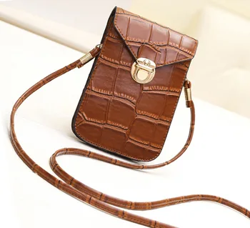 

Mobile phone bag retro fashion women's zero wallet Mini straddle messenger bag women's small bag single shoulder bag