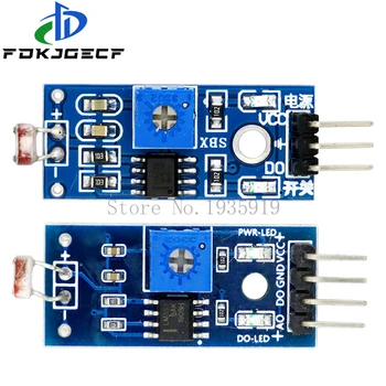 

10pcs LM393 3pin 4pin Optical Sensitive Resistance Light Detection Photosensitive Sensor Module