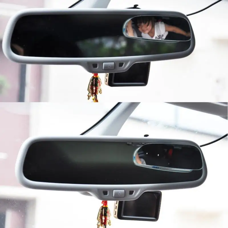 2pcs Adjustable Endless Convex Wide Angle Rearview Blind Spot Mirror Universal Car Blind Spot Mirror Baby Mirror Car Sticker