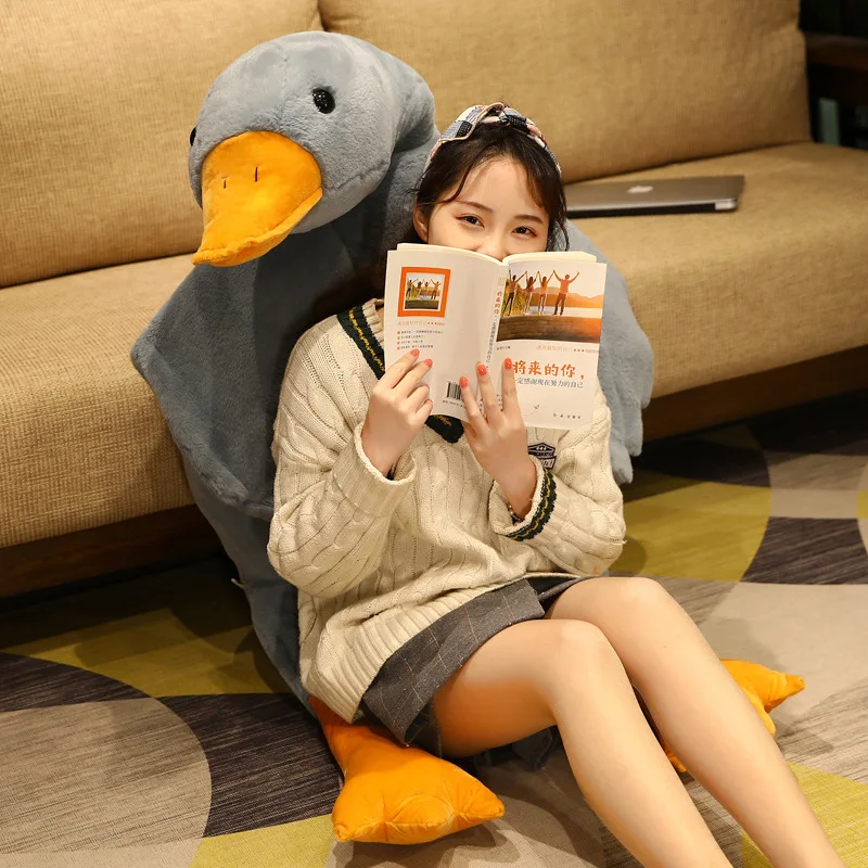 Fluffy Duck Plush Pillow