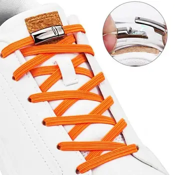 

1 Set Magnetic Sneakers Laces Strings No Tie Shoelaces Elastic Quick Lazy Locking Shoelace Creative Unisex Shoeslaces