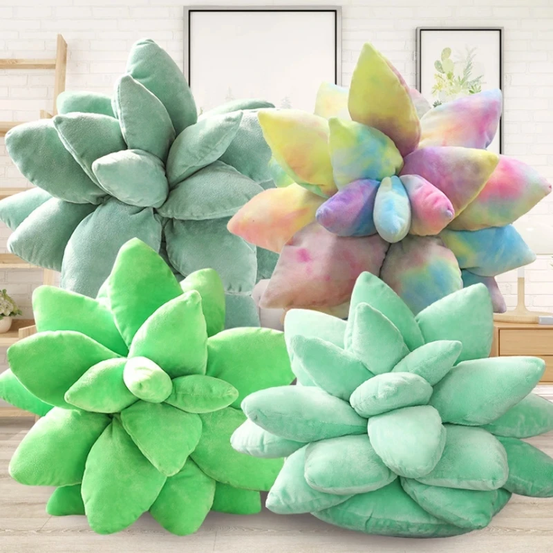 25/45cm Lifelike Succulent Plants Plush Stuffed Toys Soft Doll Creative