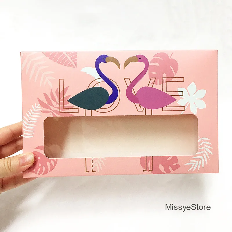 Missyestore pink paper box with window lip 3